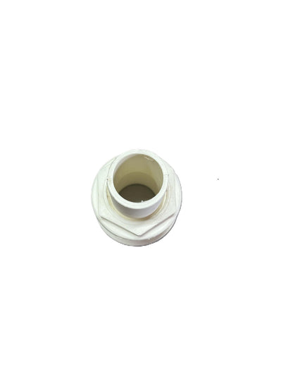 Thru-Hull Fitting  1 1/2"  White Plastic Marine Fitting
