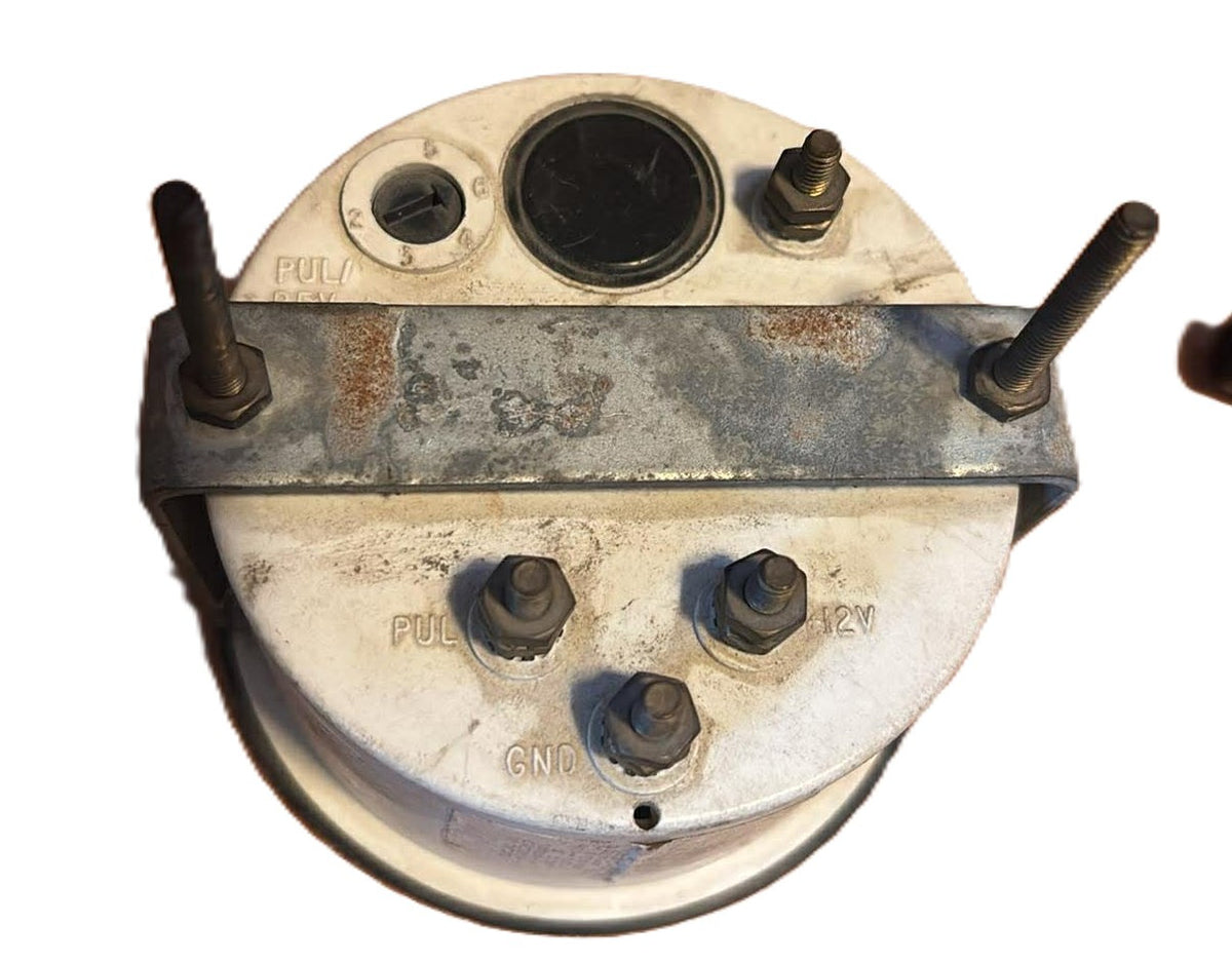 USED 17849 OMC RPM Black  Tachometer Gauge x1000