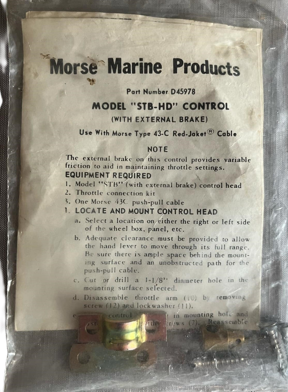 D45978 Morse Marine Controls Hardware Bracket