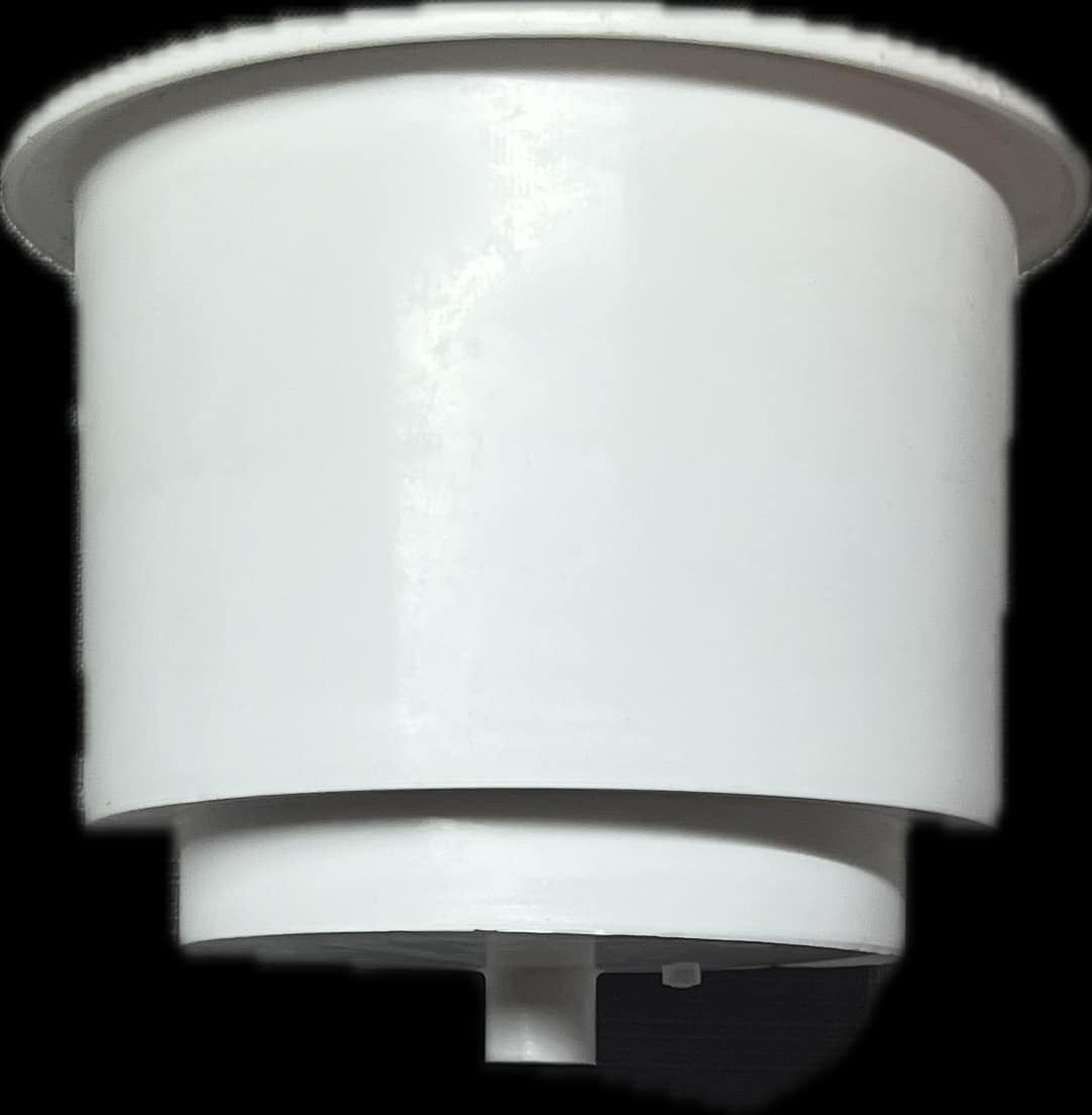 Universal White Drink Cup Holder Mount Storage with Drain Hole