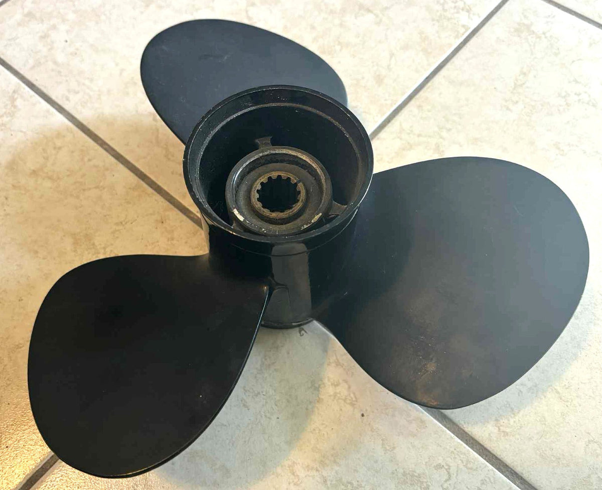 USED 032046 Michigan Aluminum Propeller 12 1/4 x 9P Yamaha J/E 40-50hp