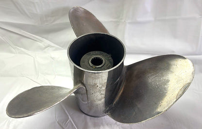 USED 394754 Raker Prop Johnson Evinrude Stainless Steel 14 1/2 x 22P
