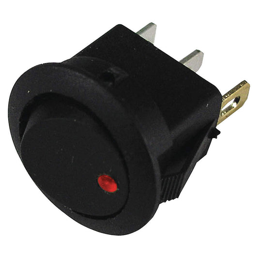 9415-5-11 PICO ON-OFF Red LED Round Rocker Switch