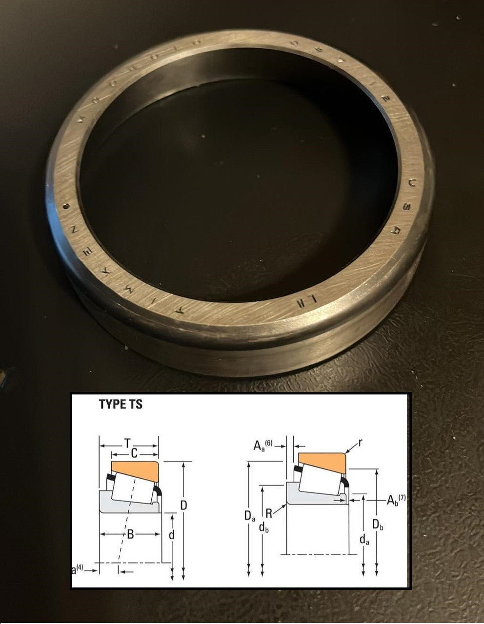USED M804010 Timken Tapered Roller Bearing Cup / Race