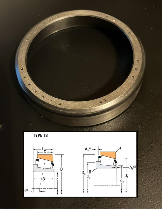 USED M804010 Timken Tapered Roller Bearing Cup / Race