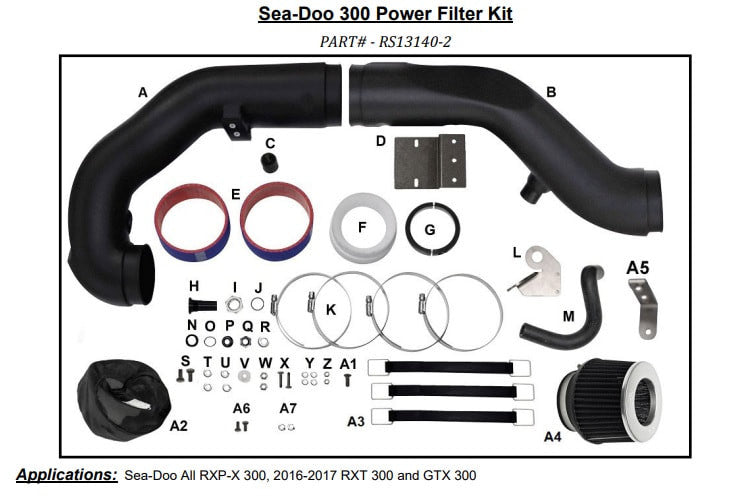 RS13140-2 Riva Racing Sea-Doo 300 Power Filter Kit