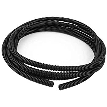 1/2" Black Corrugated Wire Cover Protector Per/Foot