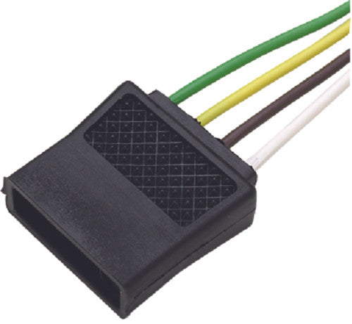 13891  Seachoice 4 Pole Flat Male Trailer Connector For Trailer Side