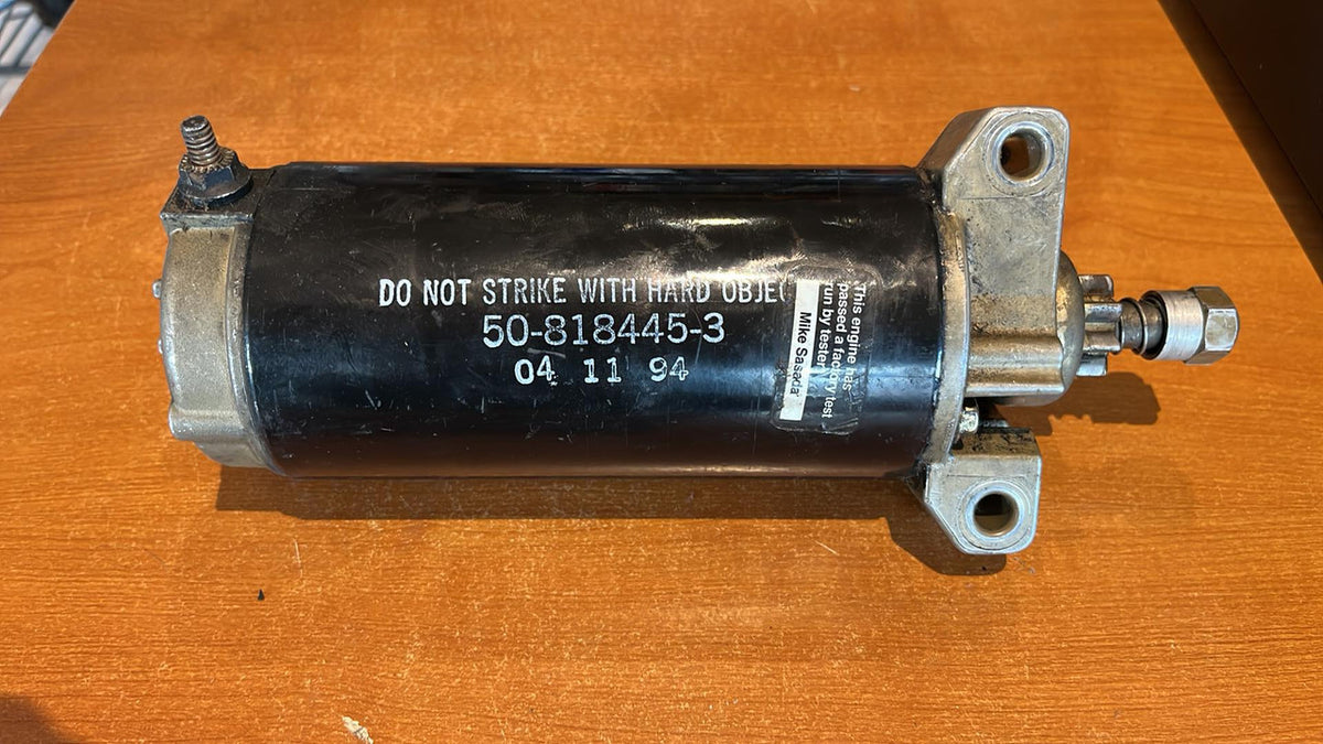 USED 818445-3 Mercury Outboard Starter 2.5L, 3.0L, & 225-250 HP