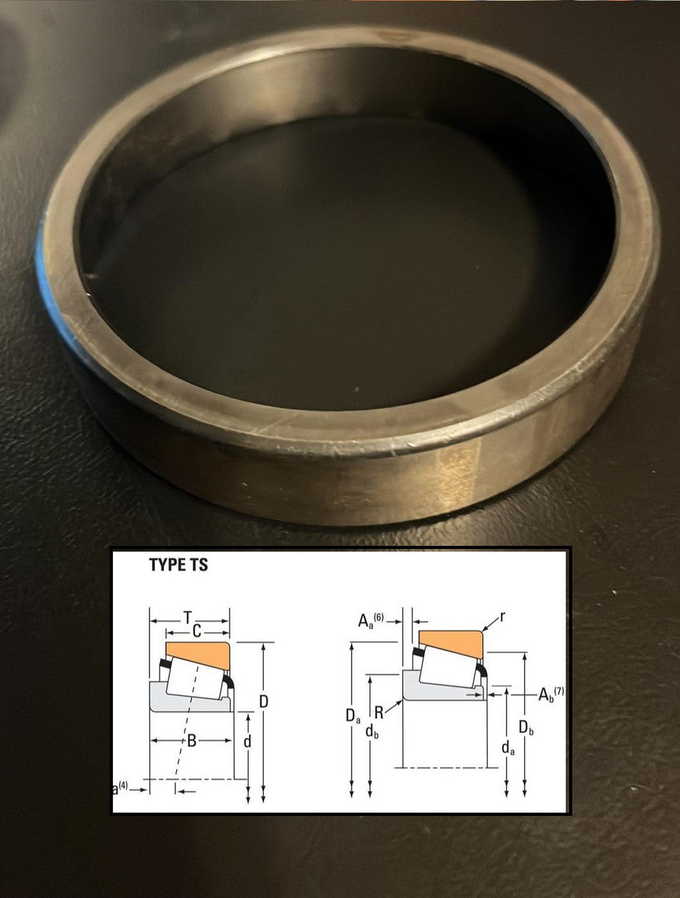 USED LM104911 Timken Tapered Roller Bearings Single Cup / Race Only