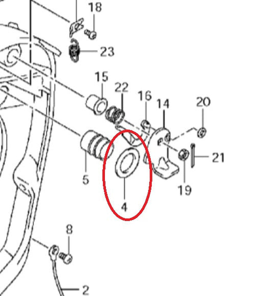 43114-93J00 Suzuki Washer Swivel To Clamp