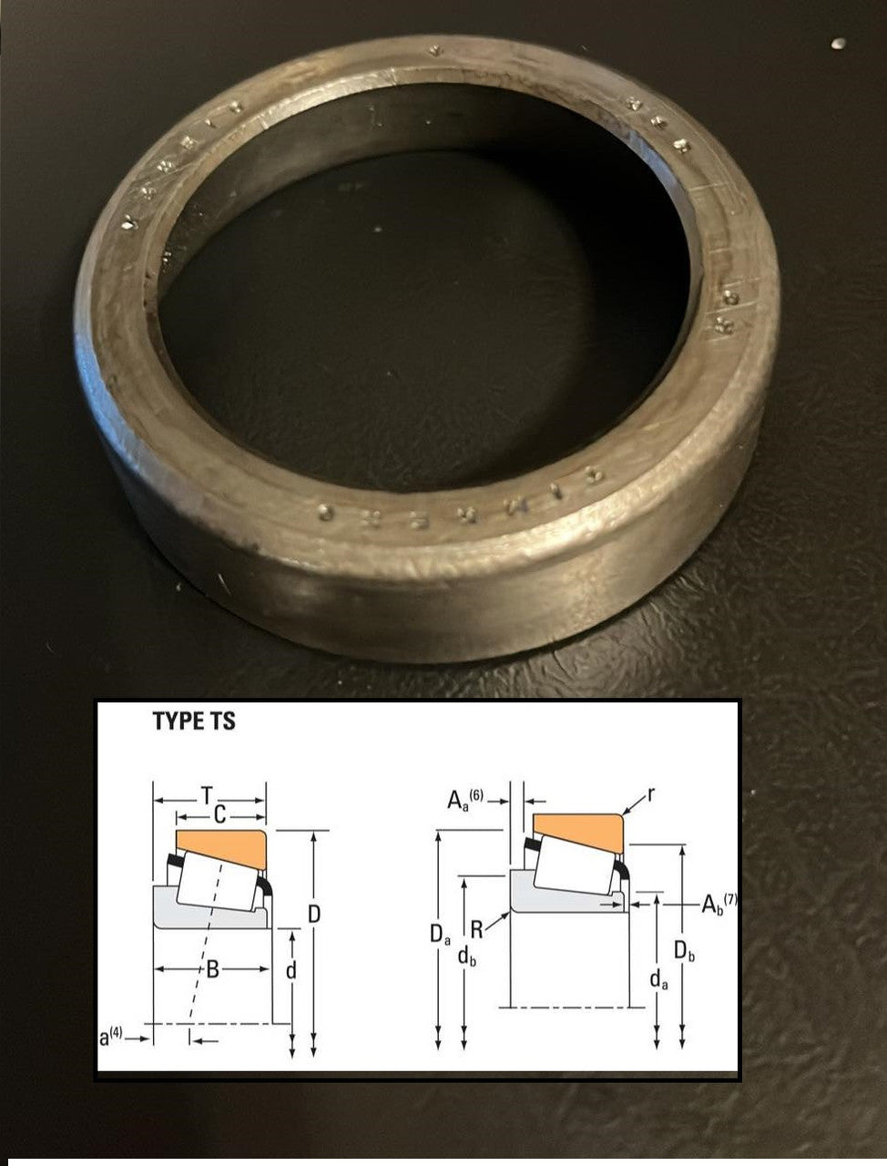USED M84510 Timken Tapered Roller Bearing Single Cup / Race Only