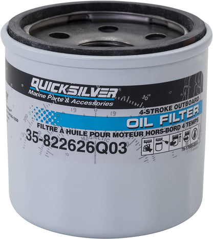 35-822626Q03 Quicksilver Oil Filter Mercury Honda 8-30hp