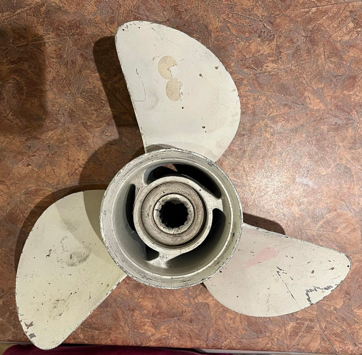 USED 6E5-45943-00-EL Yamaha 12 5/8 x 21P Aluminum Propeller RH 70-130hp