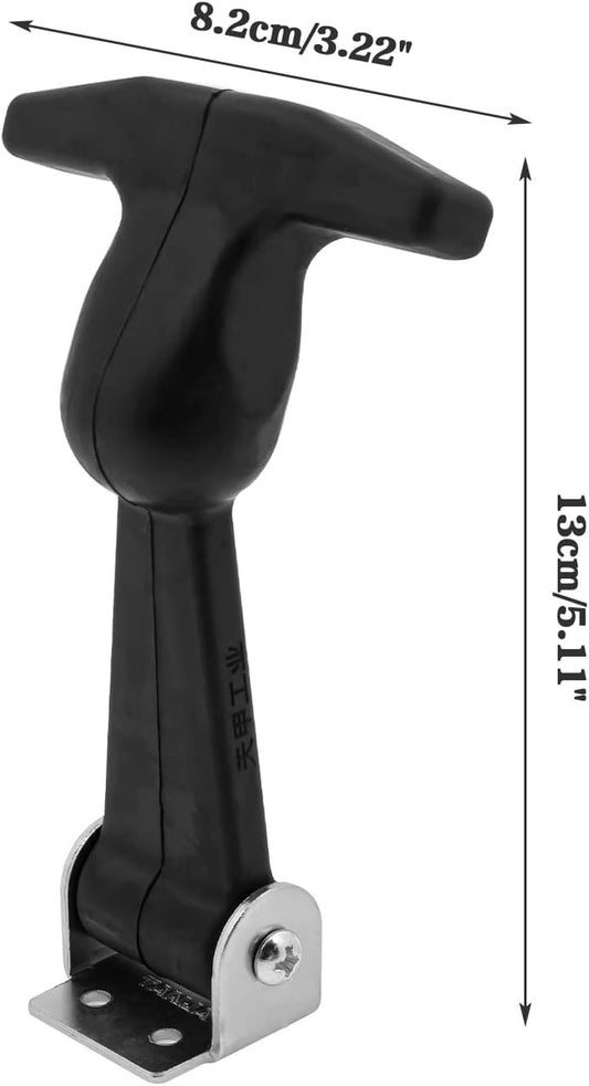 X002ZX41WJ Elastic SS Flexible T-Handle Hasp Rubber Draw Latches with Brackets