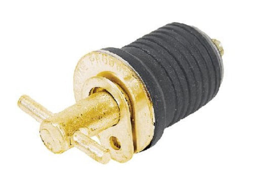 80100115 Moeller 1" Brass Turn-Tite Boat Drain Plug