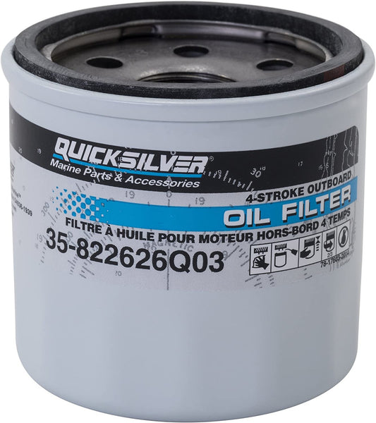 35-822626Q03 Quicksilver Oil Filter Mercury Honda 8-30hp