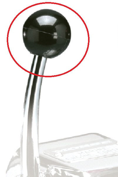 4009819 SeaStar Black Round Control Box Handle Knob