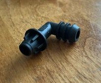 USED 345238 OMC Johnson Evinrude Plastic Fuel Outlet Elbow Fitting