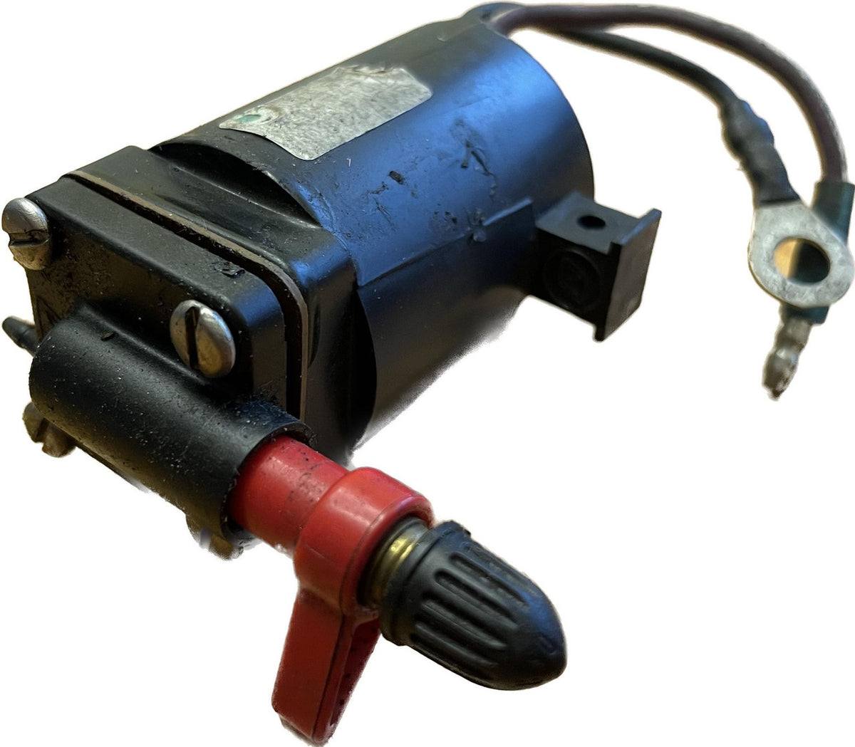 USED 437238 Johnson Evinrude Fuel Primer Solenoid Assembly Choke
