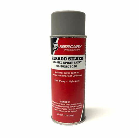 802878020 Mercury Verado Silver Enamel Spray Paint 340g