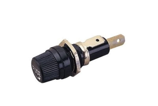 42420503-1 Sea-Dog 3/8" Fuse Holder Black Round Spade Terminal