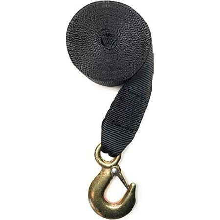 Seachoice Trailer Winch Black Strap 2" x 25' 1,200lbs