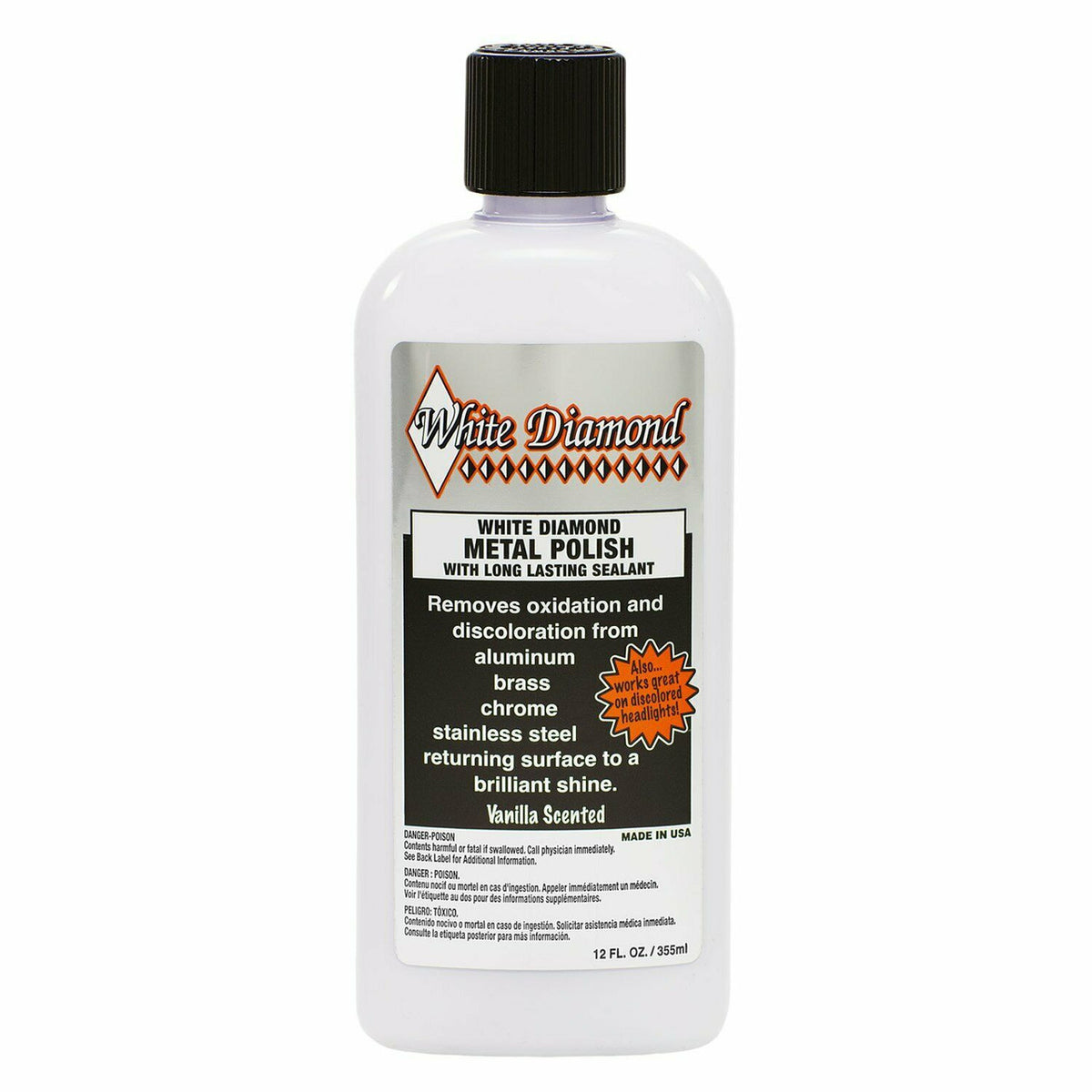 020121 White Diamond Metal Polish For Pontoons / Metals 12oz